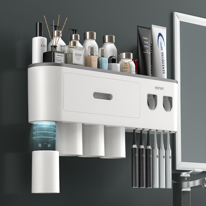 Hue Toothbrush & Toothpaste Holder (With Magnetic Cup)