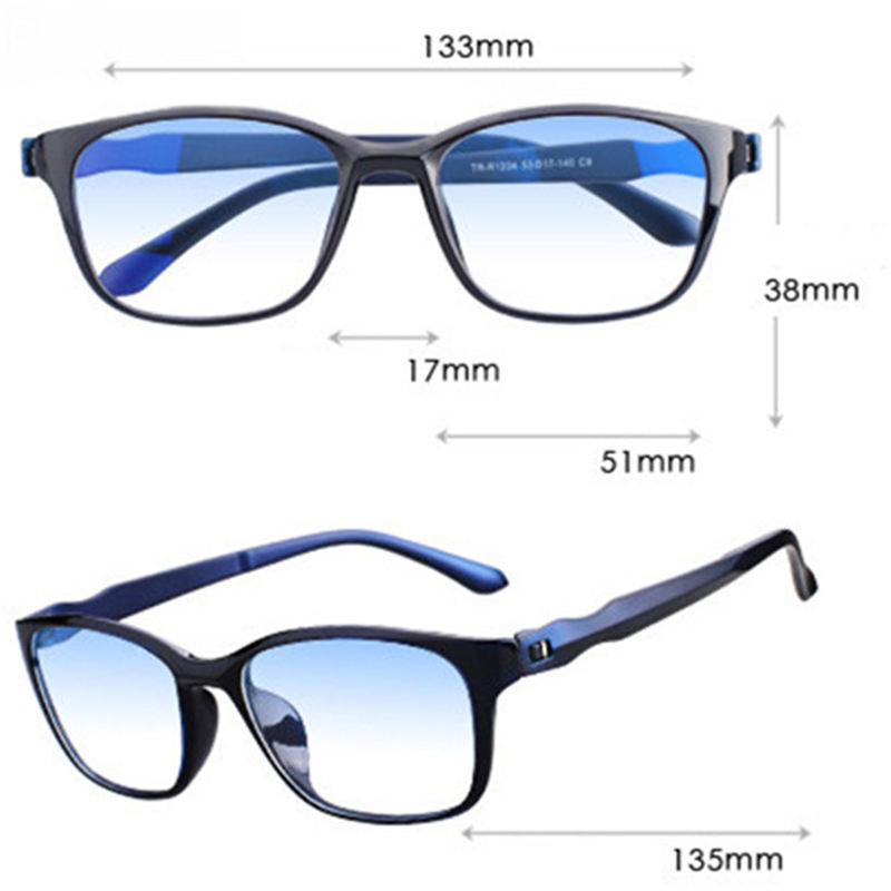 Iboode Reading Glasses Men anti Blue Rays Presbyopia Eyeglasses Antifatigue Computer Eyewear with +1.5 +2.0 +2.5 +3.0 +3.5 +4.0