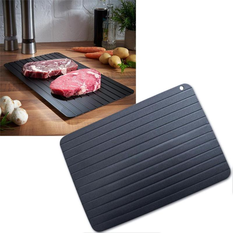 1Pcs Fast Defrost Tray Fast Thaw Frozen Food Meat Fruit Quick Defrosting Plate Board Defrost Tray Thaw Master Kitchen Gadgets