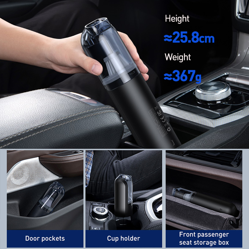 Baseus A1 Car Vacuum Cleaner 4000Pa Wireless Vacuum for Car Home Cleaning Portable Handheld Auto Vacuum Cleaner